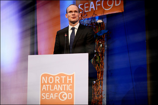 Minister of Agriculture and Fisheries Simon Coveney addressed the North Atlantic Seafood Forum in Bergen on March 14th 2014