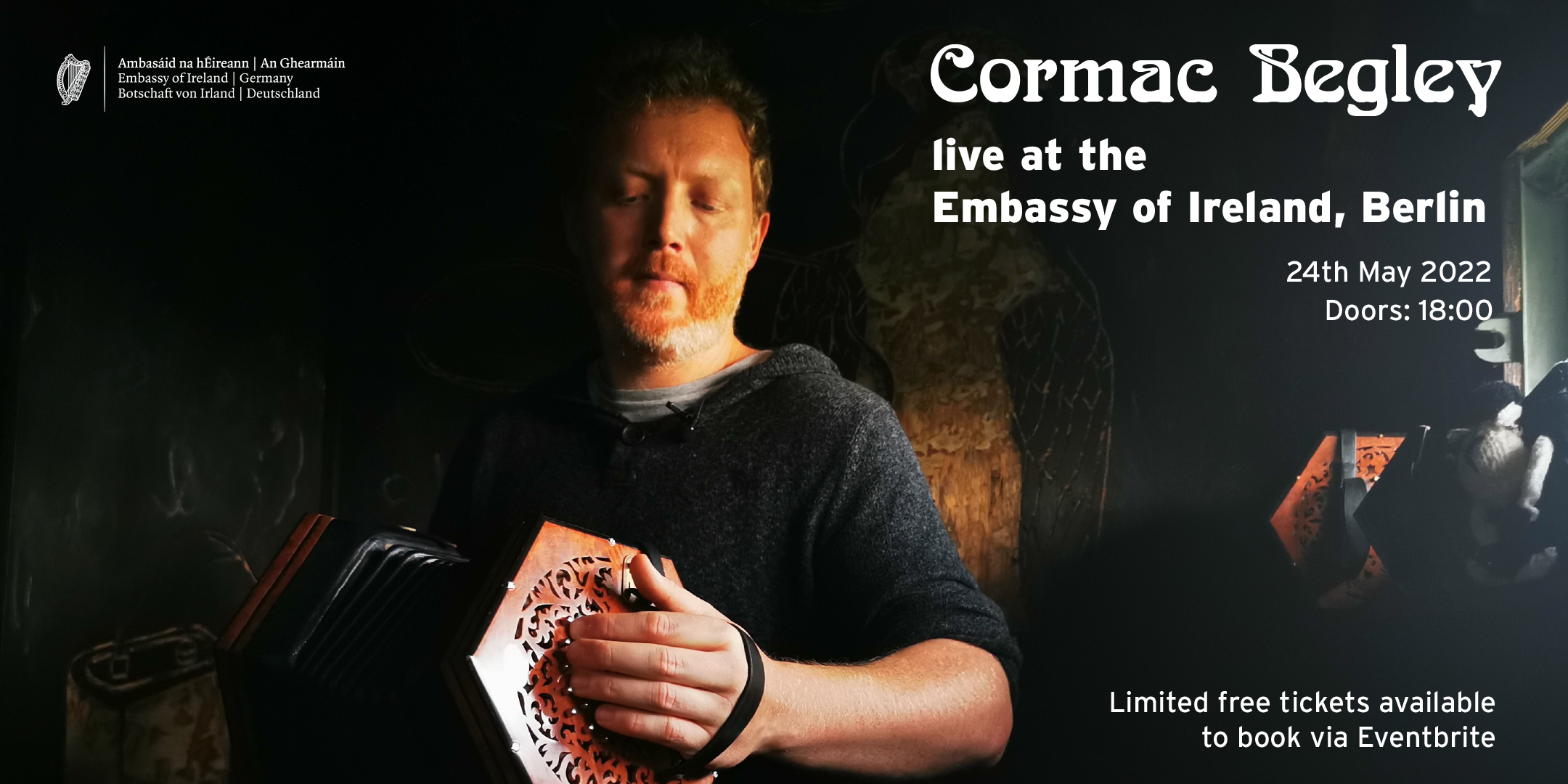 Cormac Begley Concert at the Embassy on 24 May 2022