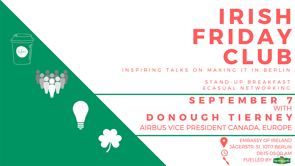 Irish Friday Club with Donough Tierney from Airbus 7 September