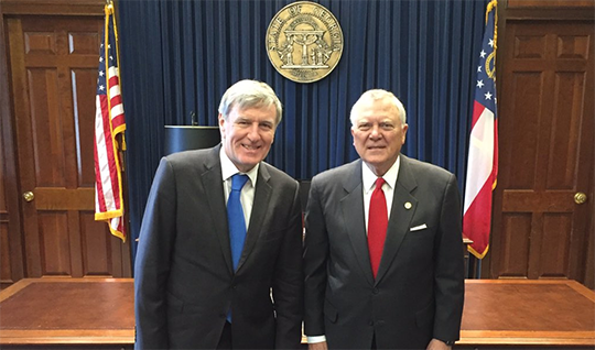 Ambassador with Governor Deal