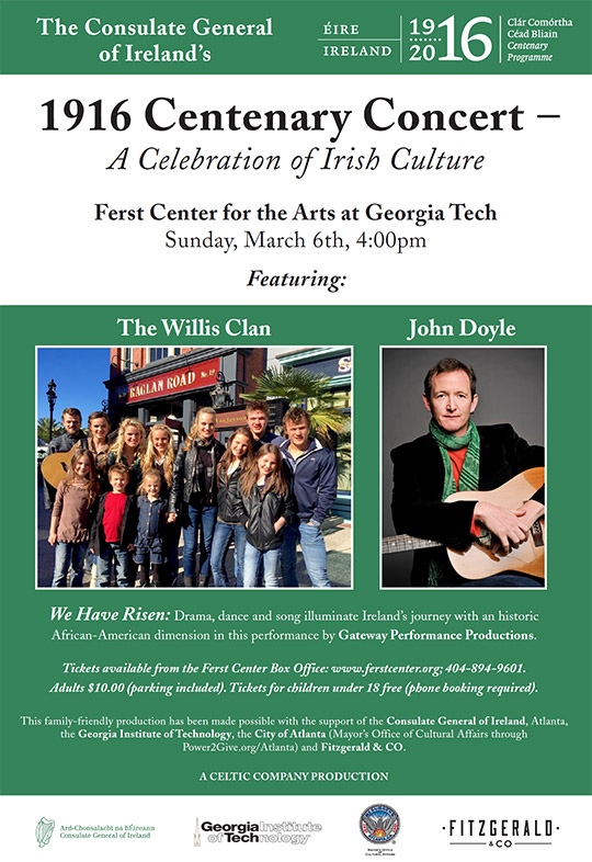 1916 Centenary Concert - A celebration of Irish Culture