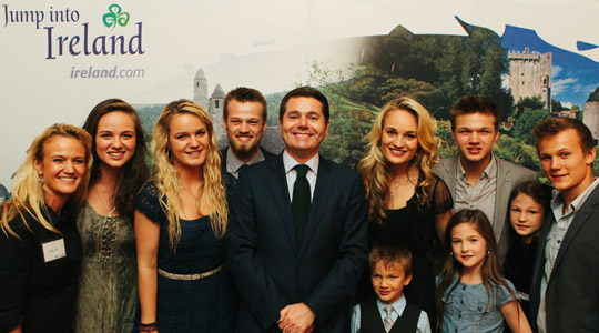 Minister Donohoe with the Willis Clan