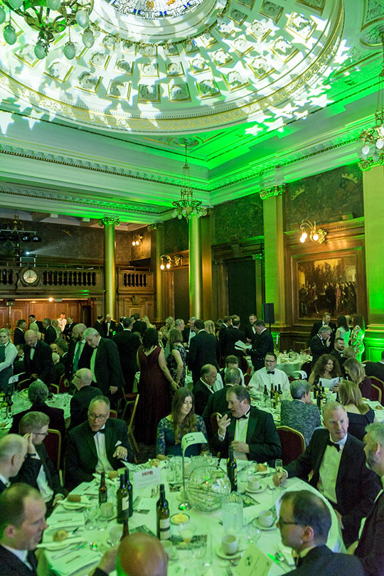 Over 120 representatives attended the anniversary awards dinner in Edinburgh City Chambers