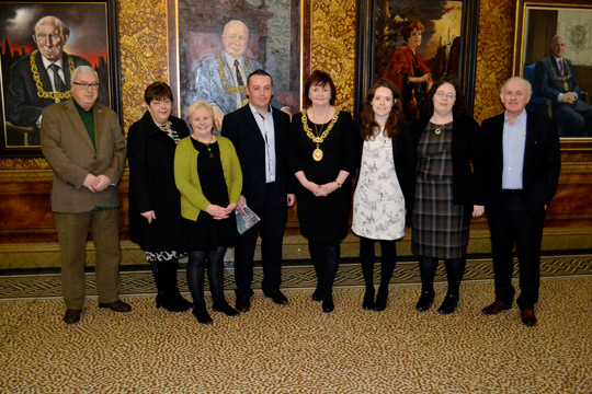 The Lord Provost with members of the Glasgow Festival Committee and Fiona Ralph from the Consulate (Photograph by Gerard Gough)