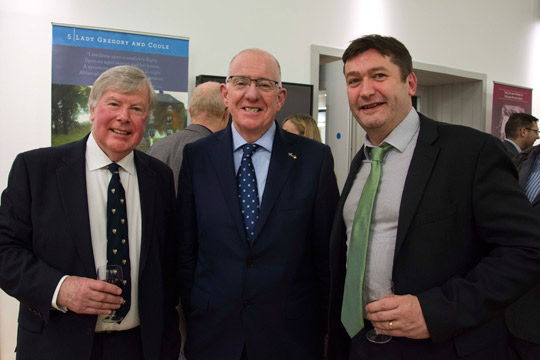 Alan Taylor, Minister Flanagan, and Colm Moloney (Photograph by Grace Avery)