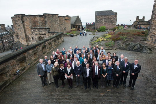 Seminar attendees at Edinburgh Castle 