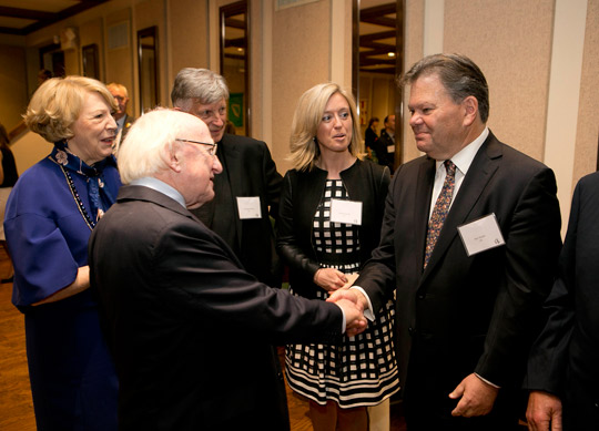 President Higgins meets Irish Immigration and Pastoral Center leaders