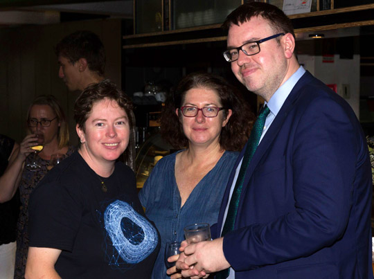 Vice Consul, Jonathan Patchell and supporters of the Irish Film Festival