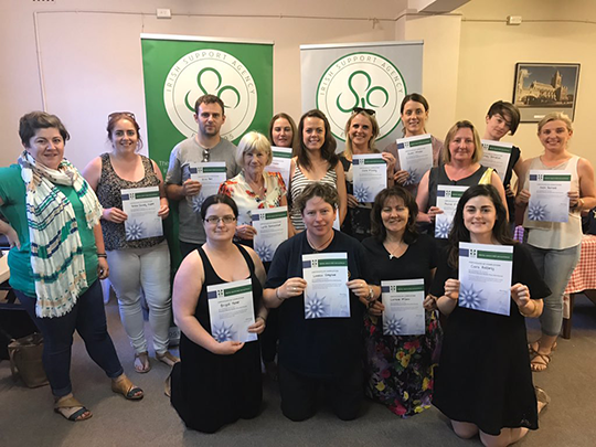 Elaine O'Brien and participants in the Mental Health First Aid Workshop