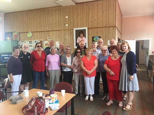 The Consul General Jane Connolly and members of the Irish community in Wollongong. Photo copyright - the Irish Support Agency 
