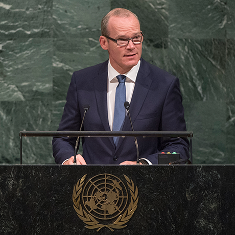 Minister for Foreign Affairs & Trade Simon Coveney, T.D. address United Nations General Assembly