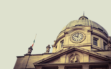 Irish National Flag half mast