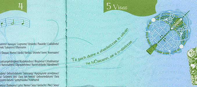 The New Irish Passport Cliffs of Moher