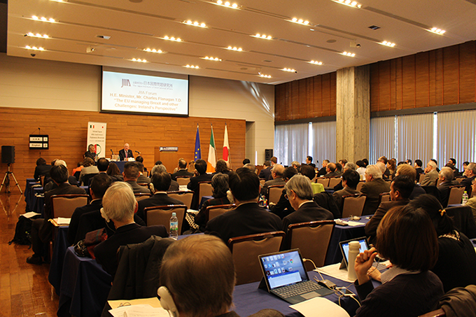 Minister Flanagan delivers lecture at the Japan Institute of International Affairs