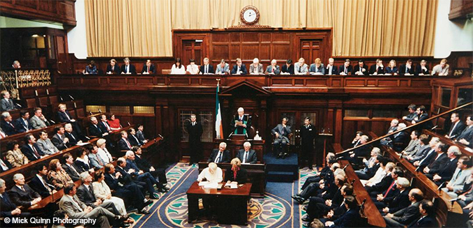 Nelson Mandela address to Oireachtas 1990 (c)Mick Quinn Photography