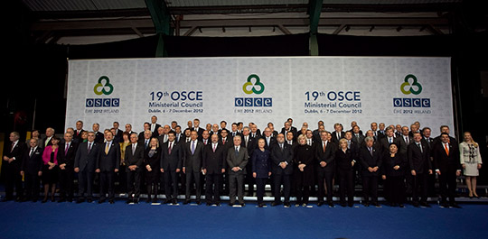 Group photograph of the participants in the OSCE Ministerial
