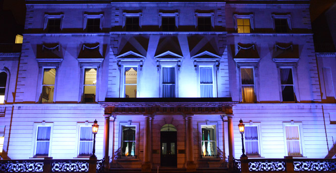 Iveagh House in UN Blue