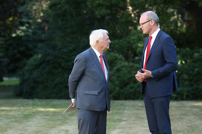 Lord Patten with Tánaiste Simon Coveney