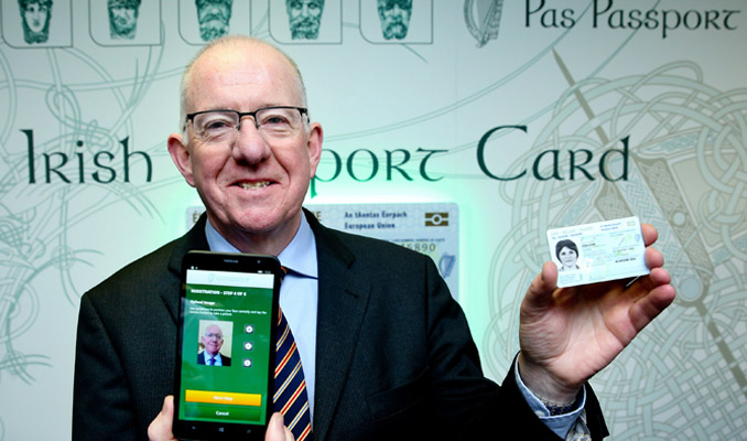 Minister Flanagan at the Launch of the Irish Passport Card