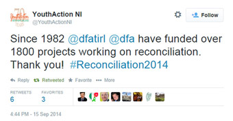 Youth Action NI tweet