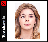 Passport Online Example Photo Too Close In