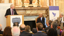 Civil rights activist Michael Farrell Iveagh House