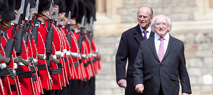 President Higgins and HRH The Duke of Edinburgh at Windsor Castle