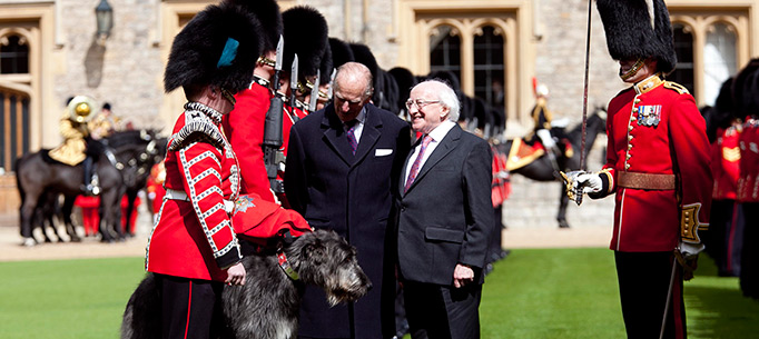 President Higgins and HRH The Duke of Edinburgh at Windsor Castle