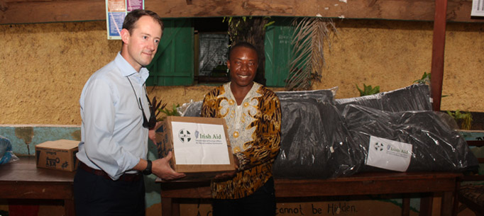 Minister Sherlock visits a GOAL and Irish Aid supported orphanage in Freetown, 3 October 2014