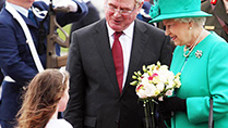 Queen Elizabeth II visit to Ireland May 2011 - arriving at Baldonnel