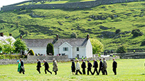Her Majesty Queen Elizabeth II and His Royal Highness The Duke of Edinburgh pictured at St. Patrick's Rock,Cashel,County Tipperary,on their State Visit to Ireland