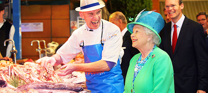 The Queen visiting the English Market