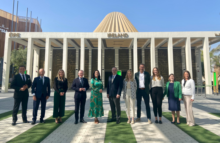 Minister for Tourism, Culture, Arts, Gaeltacht, Sport and Media., Catherine Martin T.D. at the Irish Pavillion for EXPO 2020 in Dubai, February, 2022