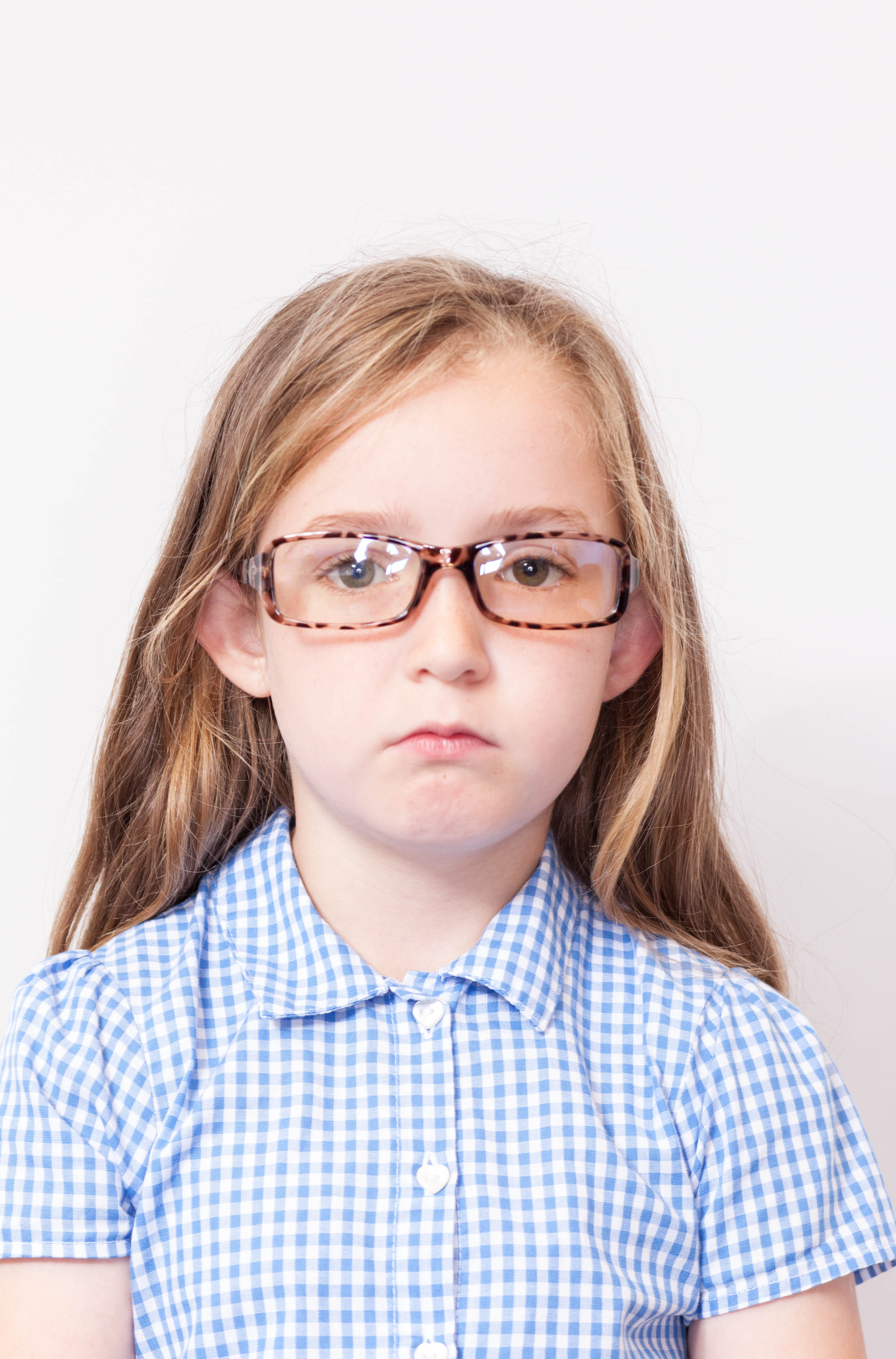 Example of Unacceptable Child Passport Photograph - Facial Features