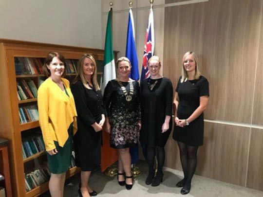 The Consul General, Directors of the State Agencies and the President of the South Dublin Chamber of Commerce. Credit: courtesy of South Dublin Chamber of Commerce 
