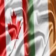 Ireland Canada flags