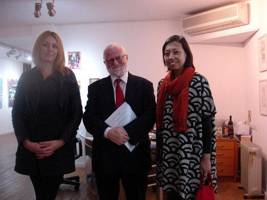 Ambassador Nicholas Twist with Valerie Brennan and Chiaki Kamakawa