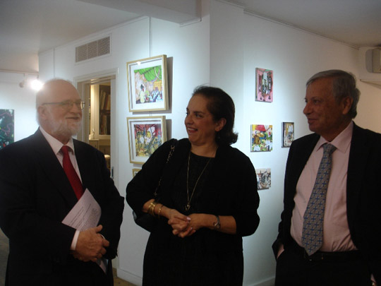Ambassador Twist with Ambassador Andreas Pirishis and Mrs. Rosie Pirishis
