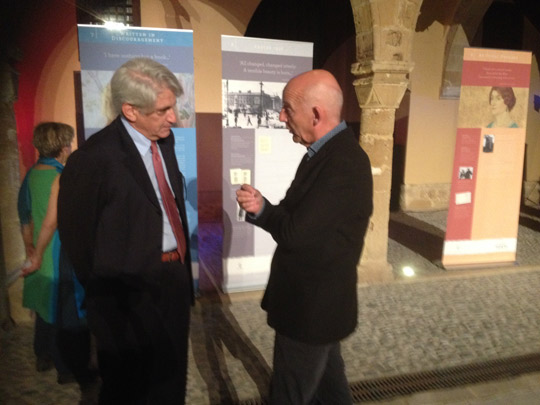 Professor Dionysis Kapsalis left and Professor Kevin Barry right