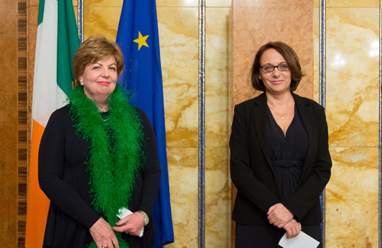 Ambassador Alison Kelly with Adriana  Krnáčová, Mayor of Prague
