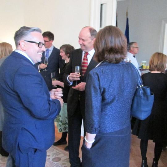 Ambassador Sheehan with guests