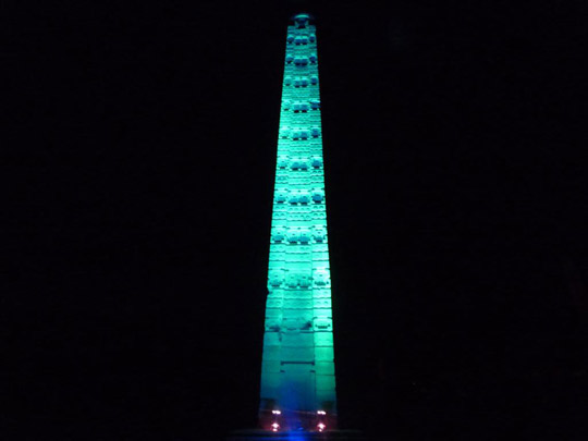 The Axum Stelae goes green for St. Patrick's Day