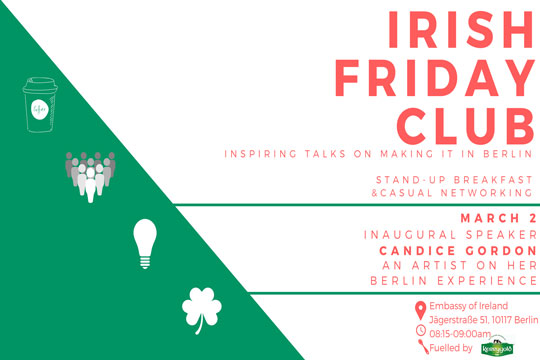 IRISH FRIDAY CLUB at the Embassy of Ireland