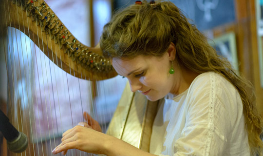 Traditional Irish Musician performing in Nairobi