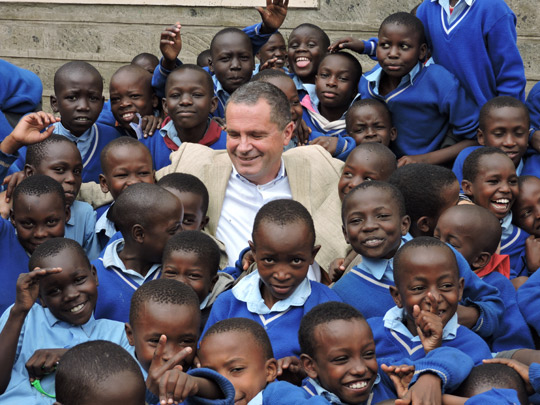 Ambassador O’Neill visit to work of Franciscan Missionary sisters in Kariobangi slum Nairobi