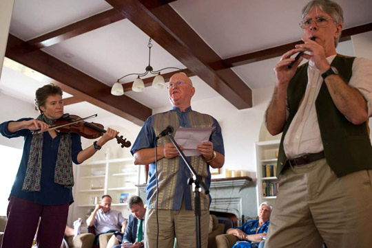 Musicians performing at the 1916 Commemorations in Kenya