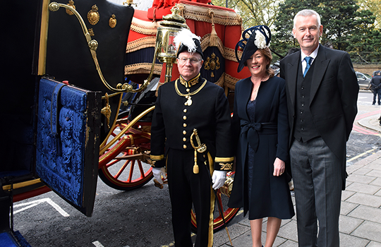 Vice Marshall Evans, Ambassador O'Neill and Mrs Aisling O'Neill Photo Credit Malcolm McNally