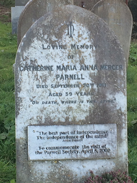 Government funds the restoration of the grave of Anna Parnell