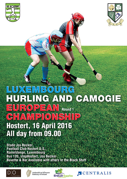 European hurling and camogie competition in the Grand Duchy Poster