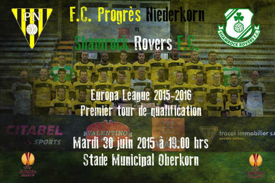 F.C. Progès Niederkorn – Shamrock Rovers FC (UEFA Europa League - First Qualifying Round) at the Football Stadium in Oberkorn (Luxembourg)
